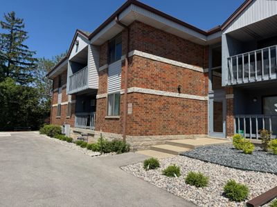 Brick exterior of Century Woods